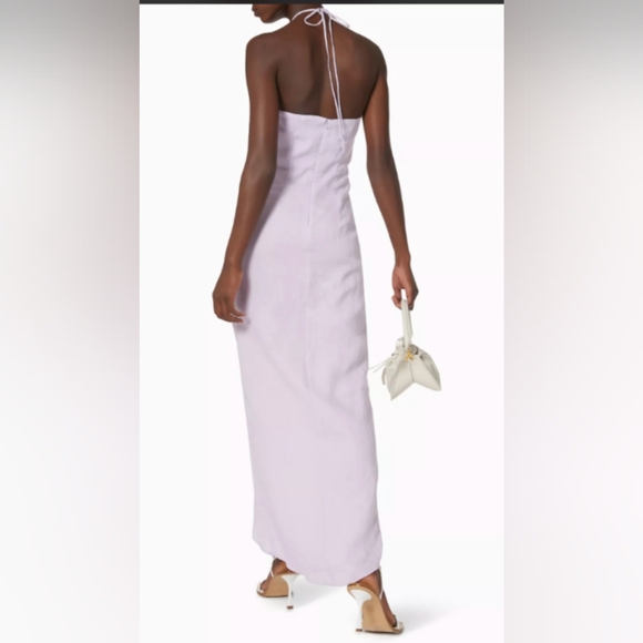 NWT Rumer Estelle Halter Maxi Dress in Linen - Picture 5 of 15